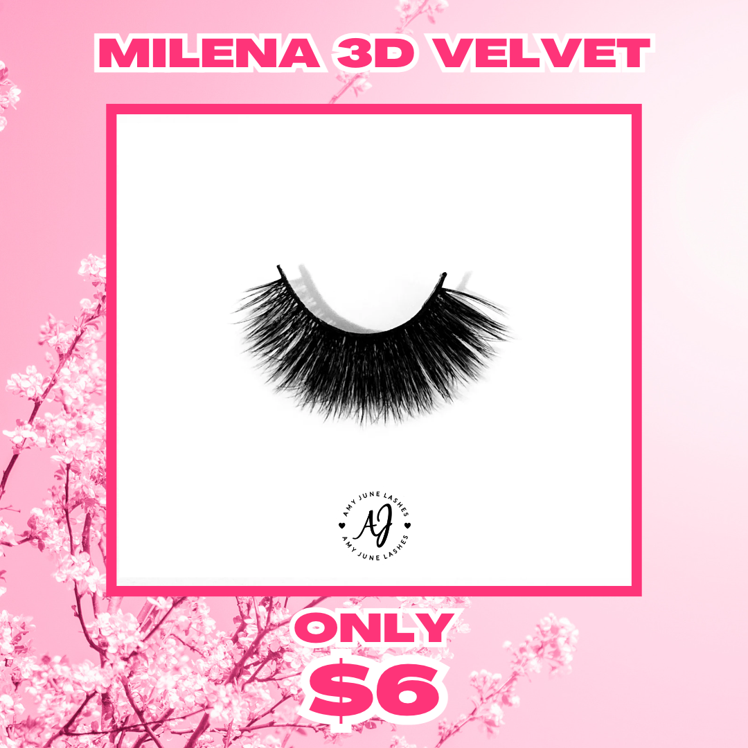 Milena 3D Velvet Lashes- Dramatic Cat-Eye Lash