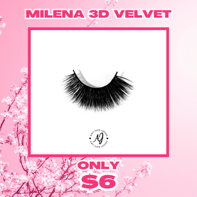 Milena 3D Velvet Lashes- Dramatic Cat-Eye Lash
